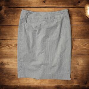 Calvin Klein Pencil Skirt Blue White Micro Stripe